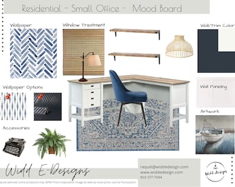 Small Office Interior Design Mood Board