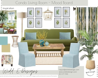 Beach Condo Interior Design Mood Board