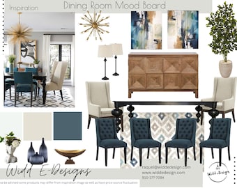 Dining Room Interior Design Mood Board