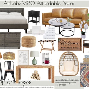 Tablero de ideas de diseño de interiores de Airbnb/VRBO