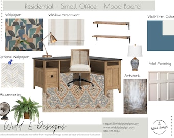 Small Office Interior Design Mood Board