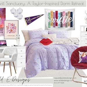Dormitorio inspirado en Taylor Swift - Mood Board