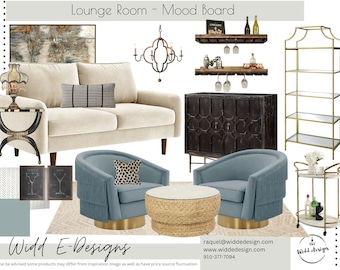 Lounge Interior Design Mood Board