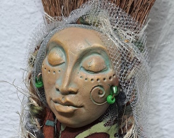 Home blessing Hecate Besom, OOAK Spirit Doll