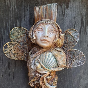 Assemblage Art doll, Art Figure, Handcrafted sculpture