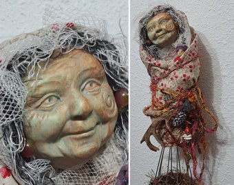 OOAK art doll, Grandmother Moon, Protector Spirit, Mothers Gift