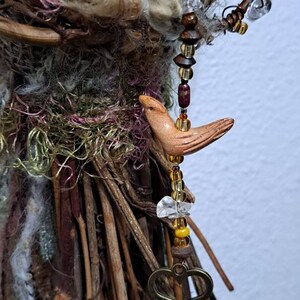 OOAK Art doll, Anthropomorphic Hare Spirit, Nature lover gift image 6