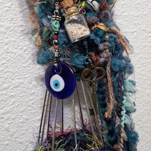 OOAK art doll, Evil eye protection. Sugar Skull image 7