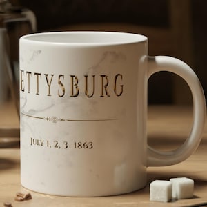 Gettysburg Collection Jumbo Mug: Civil War Memorabilia, 20oz Cup