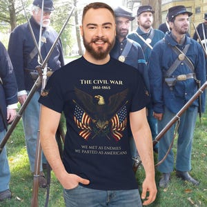 American Eagle Civil War Unisex Tee, Historical Shirt, American History Tshirt, Patriotic Apparel, Military, Civil War Reenactment