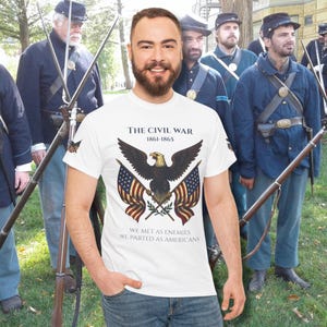 American Eagle Civil War Tee: Historical Patriotic Shirt
