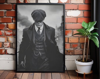 Tommy Shelby Canvas Print: Peaky Blinders TV Series Poster