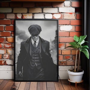 Tommy Shelby Leinwand, Peaky Blinders Poster, Peaky Blinders Druck, Retro Poster TV-Serie, Peaky Blinders, TV-Seriendruck, Cillian Murphy