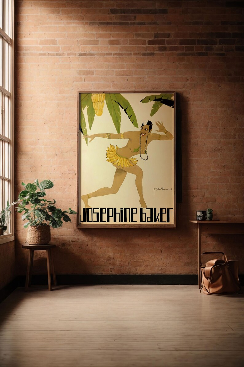 Josephine Baker Banana Skirt Art Print 1920s Paris Cabaret Poster Etsy Josephine Baker Banana Skirt Art Print 1920s Paris Cabaret Poster Etsy