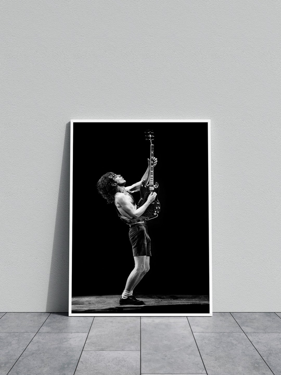 Angus Young Tribute: Classic AC/DC Canvas Wall Art for Rock 'n Roll ...