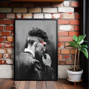 Tommy Shelby Canvas Print: Peaky Blinders TV Series Poster