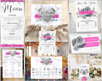 Wedding Templates - Petals and Plumes Collection