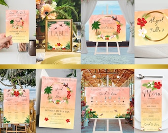 Wedding Templates - Tropical Collection