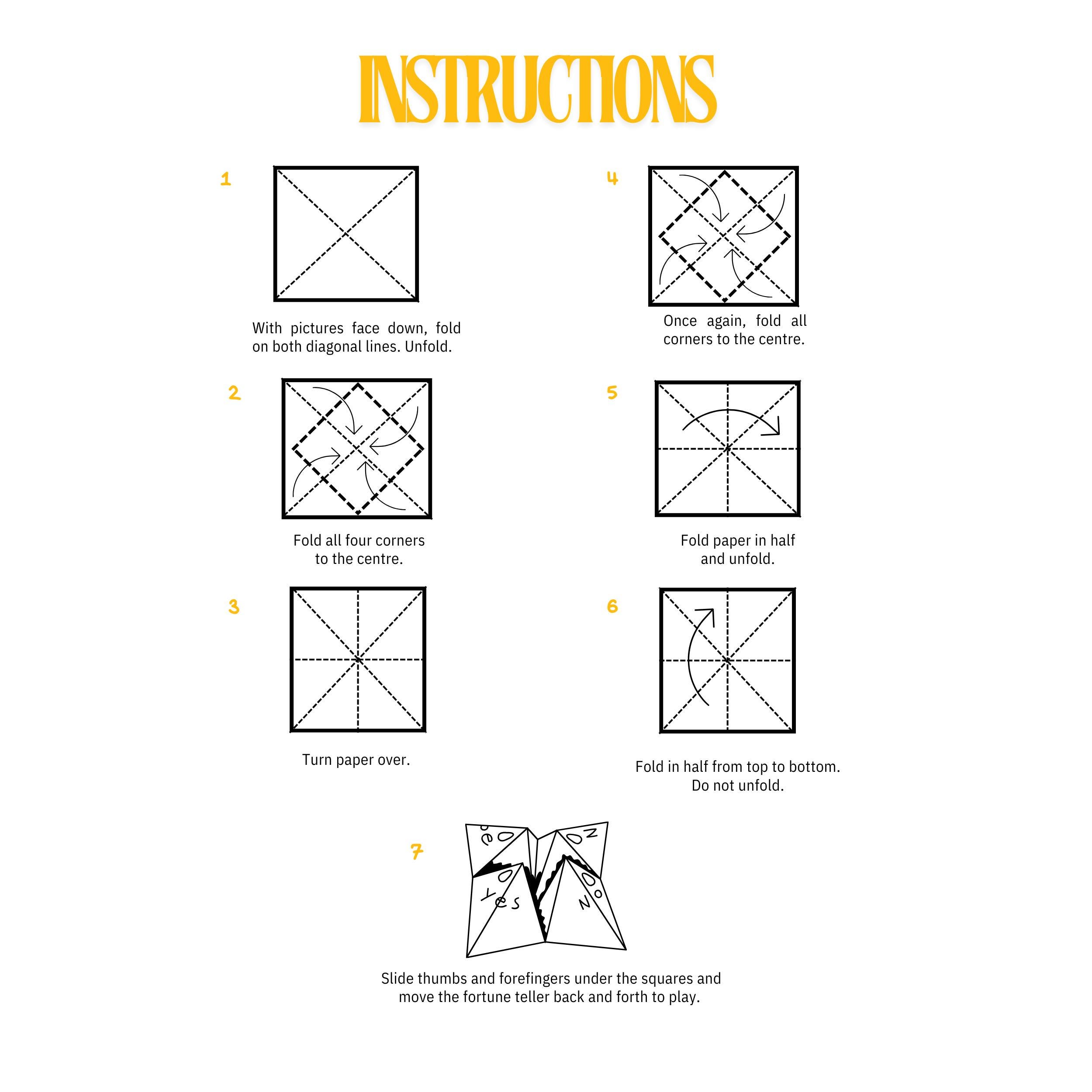 Christmas Cootie Catcher-printable ELF Fortune Teller Origami Christmas ...
