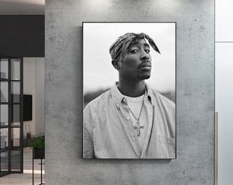 Tupac Shakur 2PAC Canvas Painting Rapper Star Poster Hip Hop Art Painting Moder Wall Decor Posters Wall Picture