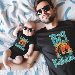 Dad and Son Matching Shirt | Big Kahuna Little Kahuna Father and Baby Shirts,Matching Dad and Son Shirts | Father&#39;s Day Gift | Dad Son Shirt
