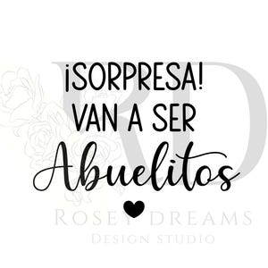 Sorpresa Van A Ser Abuelitos PNG, Abuelitos SVG, Nuevos Abuelitos png, Svg Png Español, Embarazo png, Abuelita png, Abuelito png,