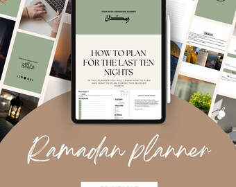 2024Ramadan Planner, Muslim Planner Digital, Quran Tracker, Ramadan planner, Fasting Tracker, Night of Power, Ramadan journal 225pages