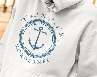 Personalisierbarer Koordinaten Hoodie