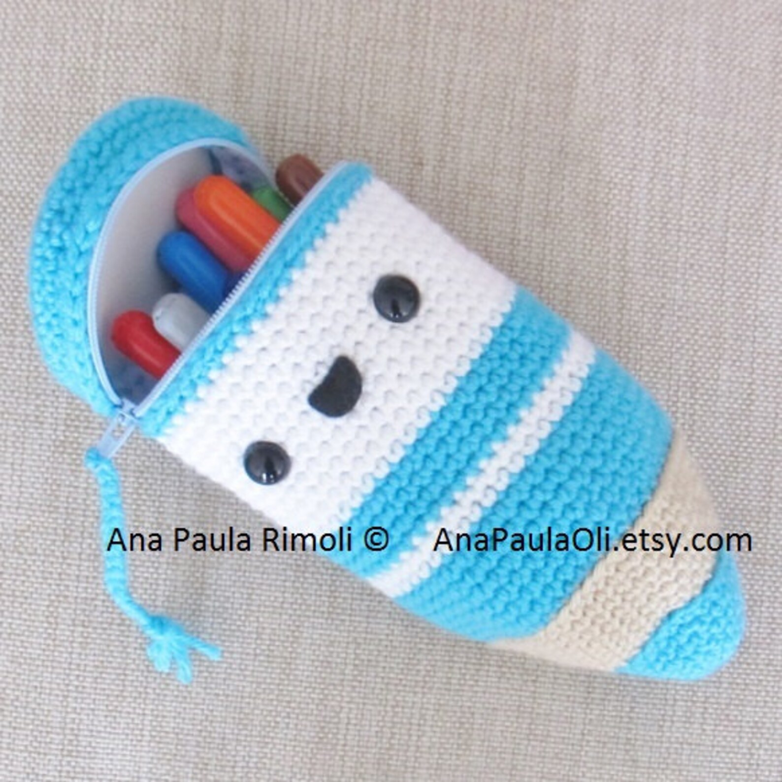 Pencil Pouch Crochet Pattern PDF Digital Download Etsy