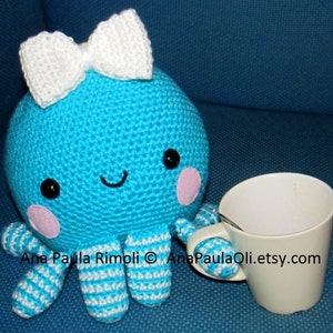 Huggable Octopus amigurumi crochet pattern PDF Digital Download image 1