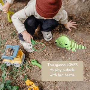 Amigurumi Iguana crochet pattern - Iguana Crochet Pattern - Iguana Plush Crochet Pattern - Crochet Toy Iguana pattern - PDF Digital Download image 2