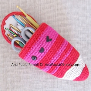 Pencil Pouch crochet pattern - PDF Digital Download