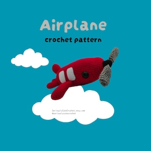Happy Airplane - amigurumi crochet pattern - PDF Digital Download