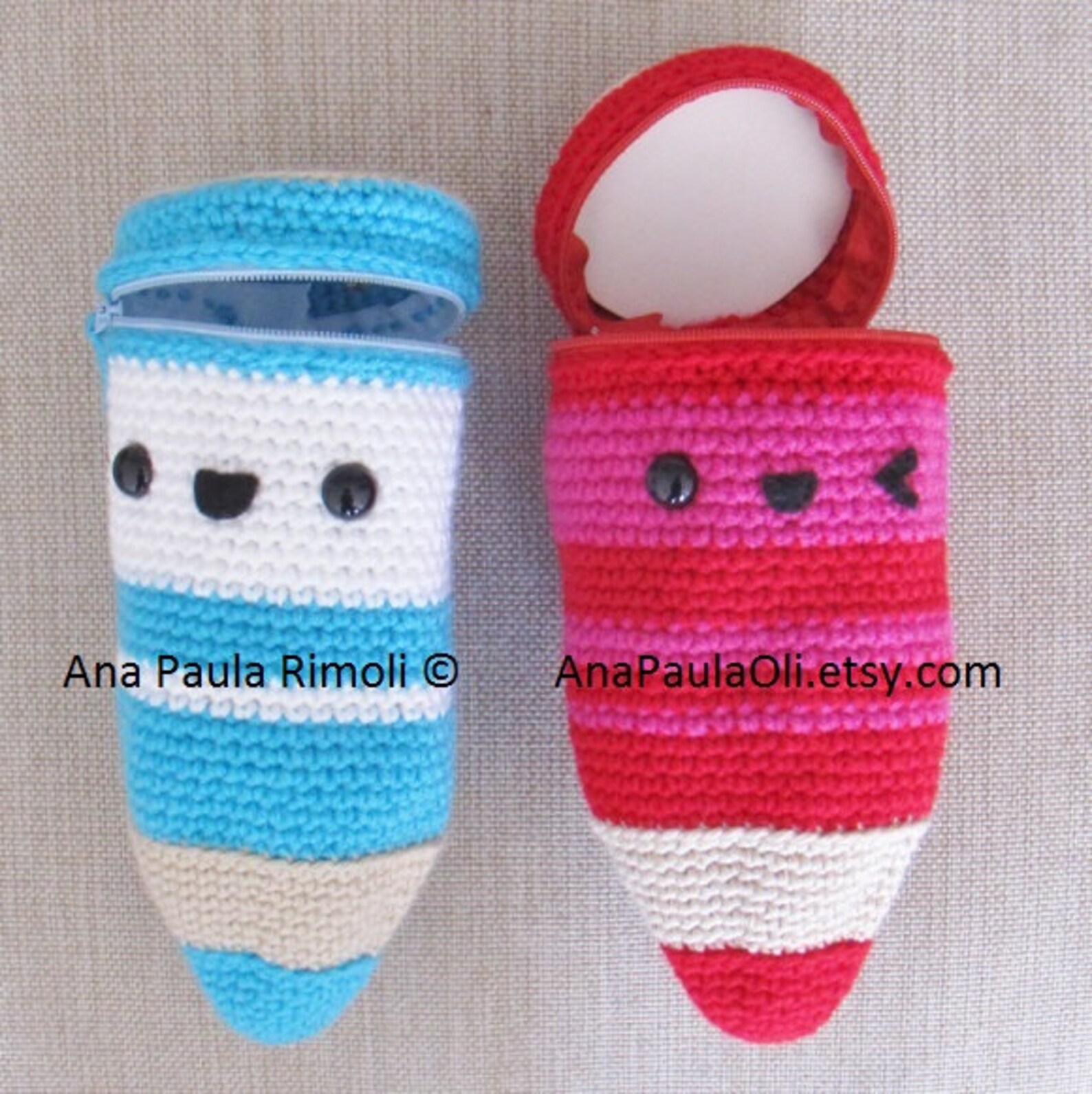 Pencil Pouch Crochet Pattern PDF Digital Download Etsy