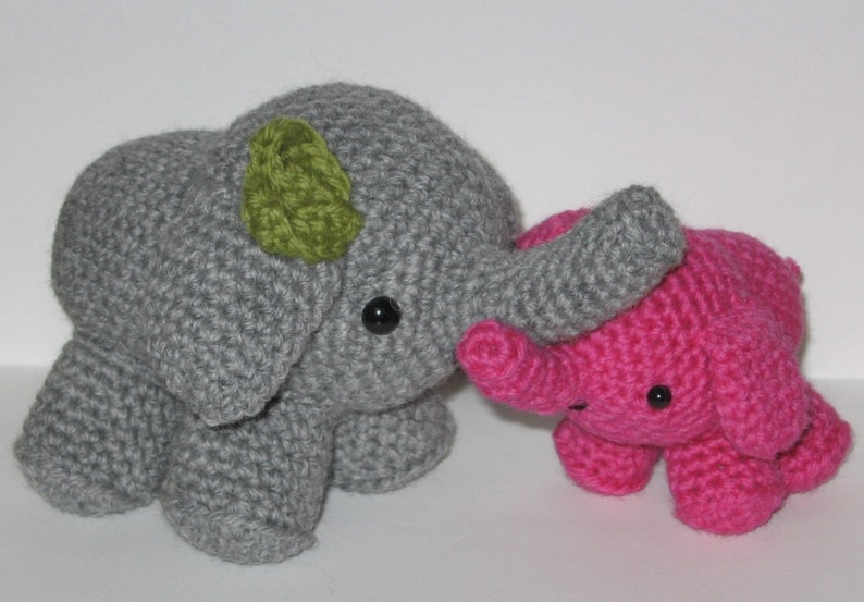 Mom and Baby Elephant amigurumi crochet pattern PDF Digital Download image 2