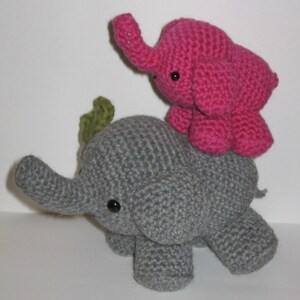 Mom and Baby Elephant amigurumi crochet pattern PDF Digital Download image 3