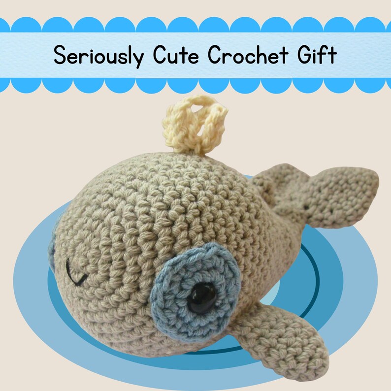 Crochet Whale Amigurumi Crochet Pattern - Whale Crochet Pattern - Amigurumi Whale Crochet Pattern - Ocean Amigurumi Pattern imagen 4
