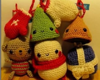 Tree ornaments- amigurumi crochet pattern