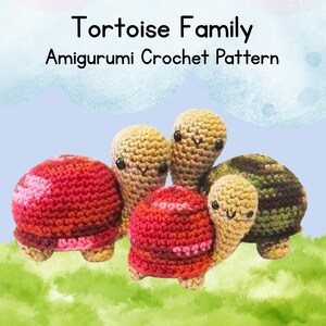 Tortoise Amigurumi Crochet Pattern - Crochet Tortoise Pattern - Tortoise Crochet Pattern - Amigurumi Tortoise Crochet Pattern - PDF Download
