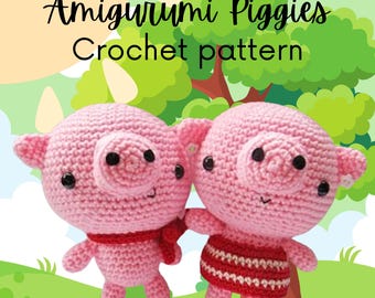 Amigurumi Chanchitos patron de crochet - PDF Digital Download