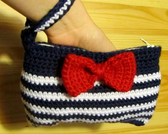 Sailor Wristlet crochet pattern - PDF Digital Download