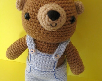 Sweet Teddy Bear crochet pattern - PDF Digital Download