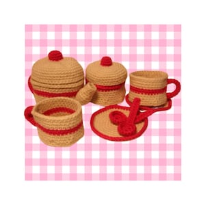 Tea Party crochet pattern - PDF Digital Download