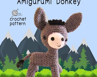 Amigurumi Donkey crochet pattern - PDF Digital Download