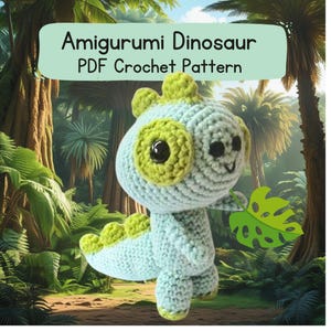 Amigurumi T-Rex  Dinosaur crochet pattern - PDF Digital Download