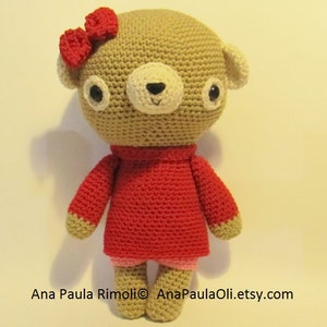 Sweet Huggable Teddy crochet pattern PDF Digital Download image 1