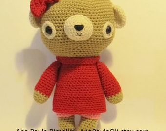 Sweet Huggable Teddy crochet pattern - PDF Digital Download