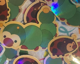 Ladybug and Caterpillar Bug Stickers
