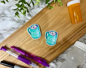 Pharmacy Assistant Mug Sticker: Funny Healthcare Gift