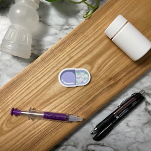 Herzgefüllter Kapselaufkleber: Apothekengeschenk, wasserfest